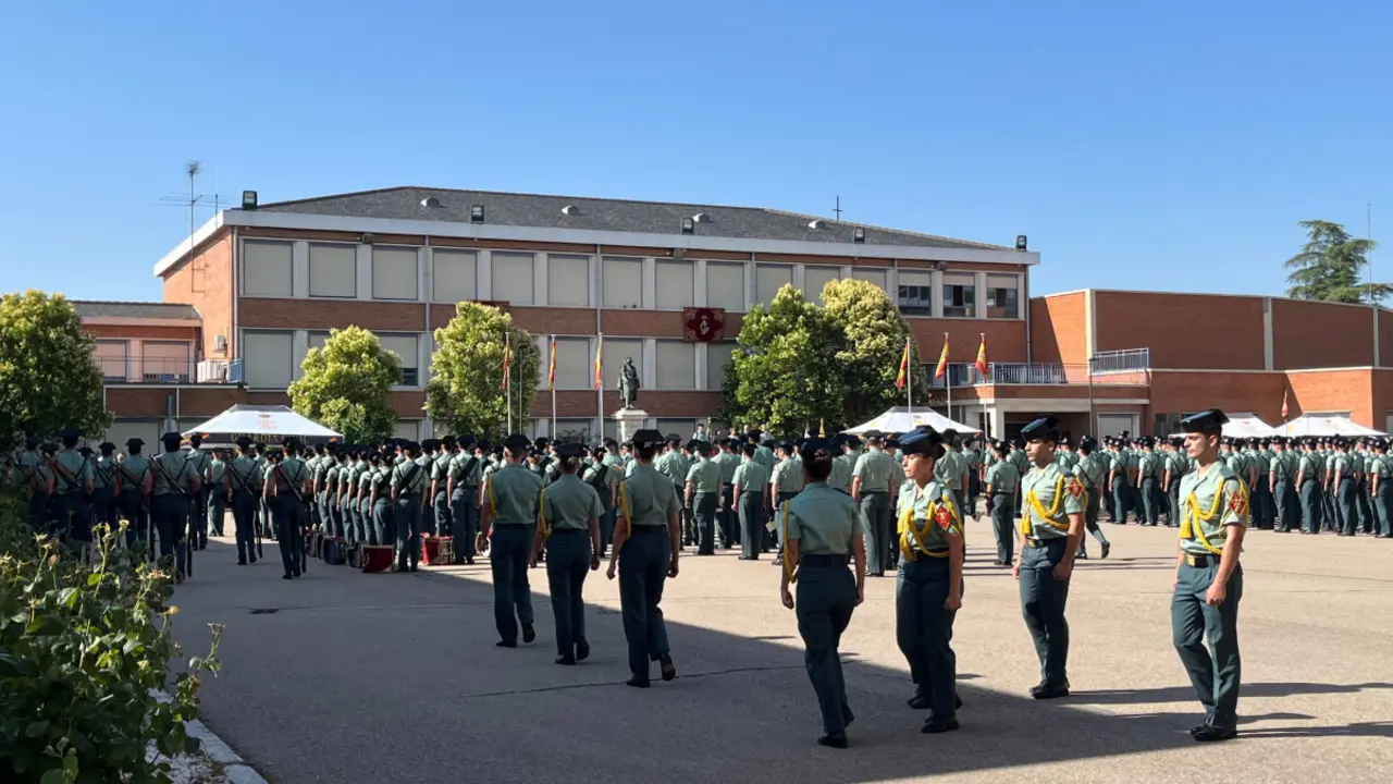 La ceremonia ha tenido lugar en el emblemático Colegio de Guardias Jóvenes "Duque de Ahumada" de Valdemoro, Madrid. Imagen: ESTRELLA DIGITAL