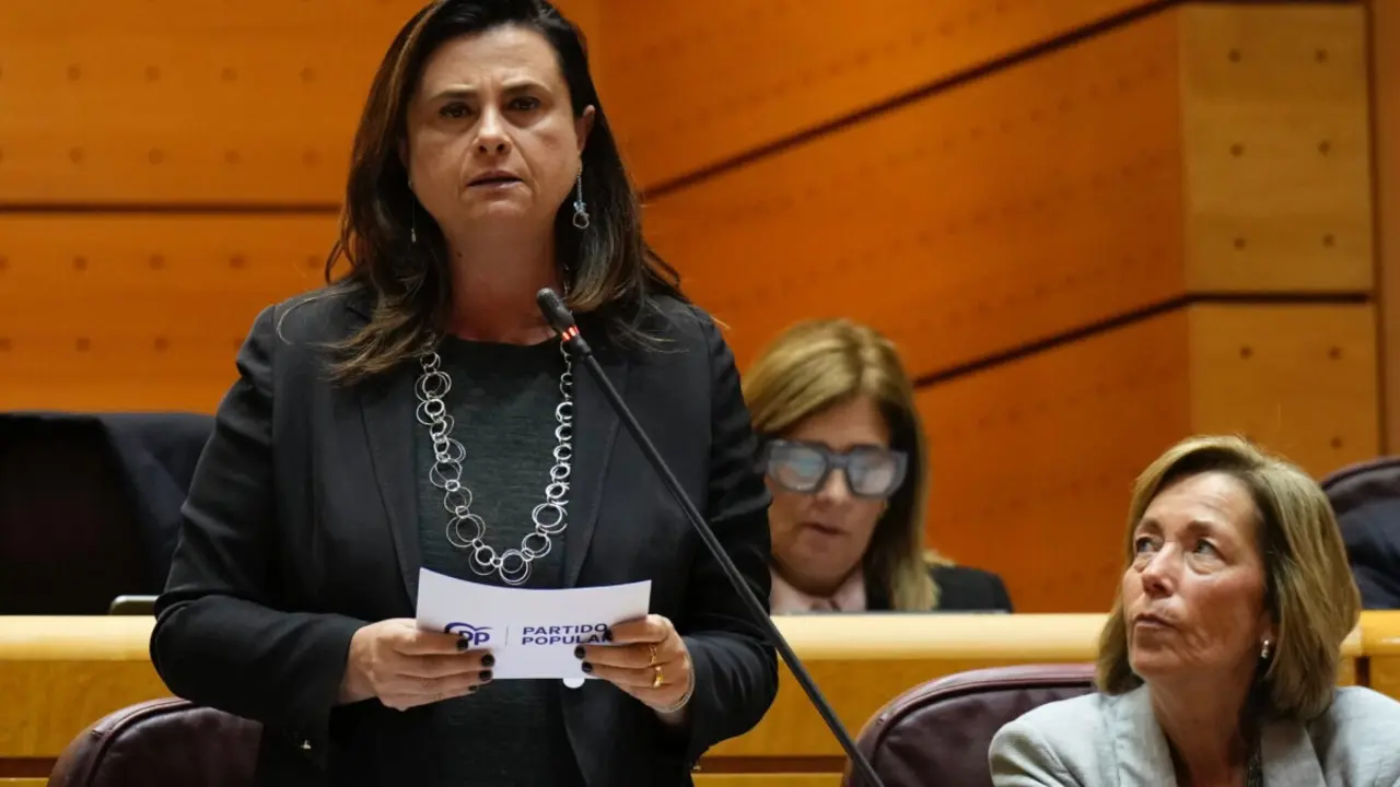 Rosa Viera, senadora del PP por Canarias, contundente contra el Gobierno en relación al despliegue de Frontex. Imagen: Partido Popular