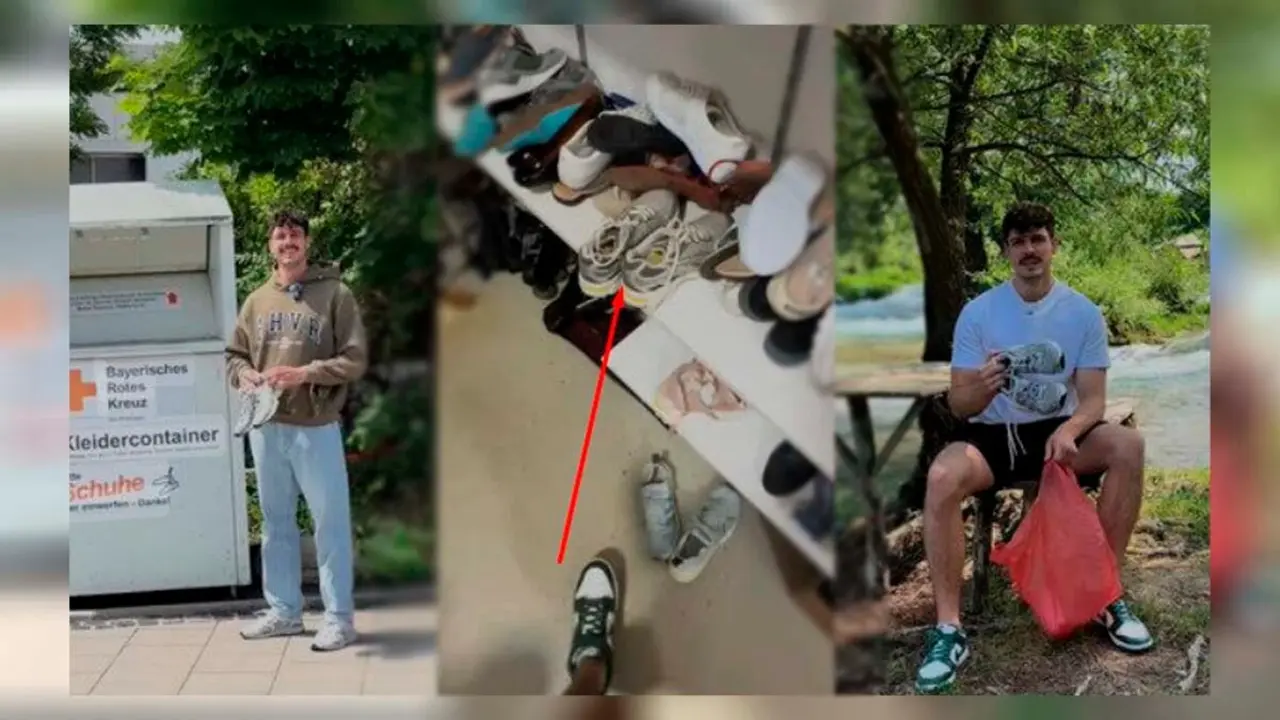 El aleman Moe Haa y sus zapatillas