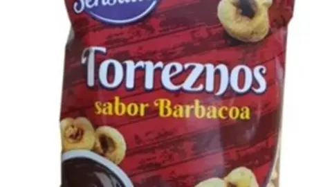 Nombre del producto: Torreznos (sabor barbacoa) 100g
Nombre de marca: Carrefour sensation
Aspecto del producto y tipo de envase:  bolsas de 100 g
Número de lote: 2901