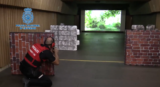 Galería de tiro virtual Policía Nacional