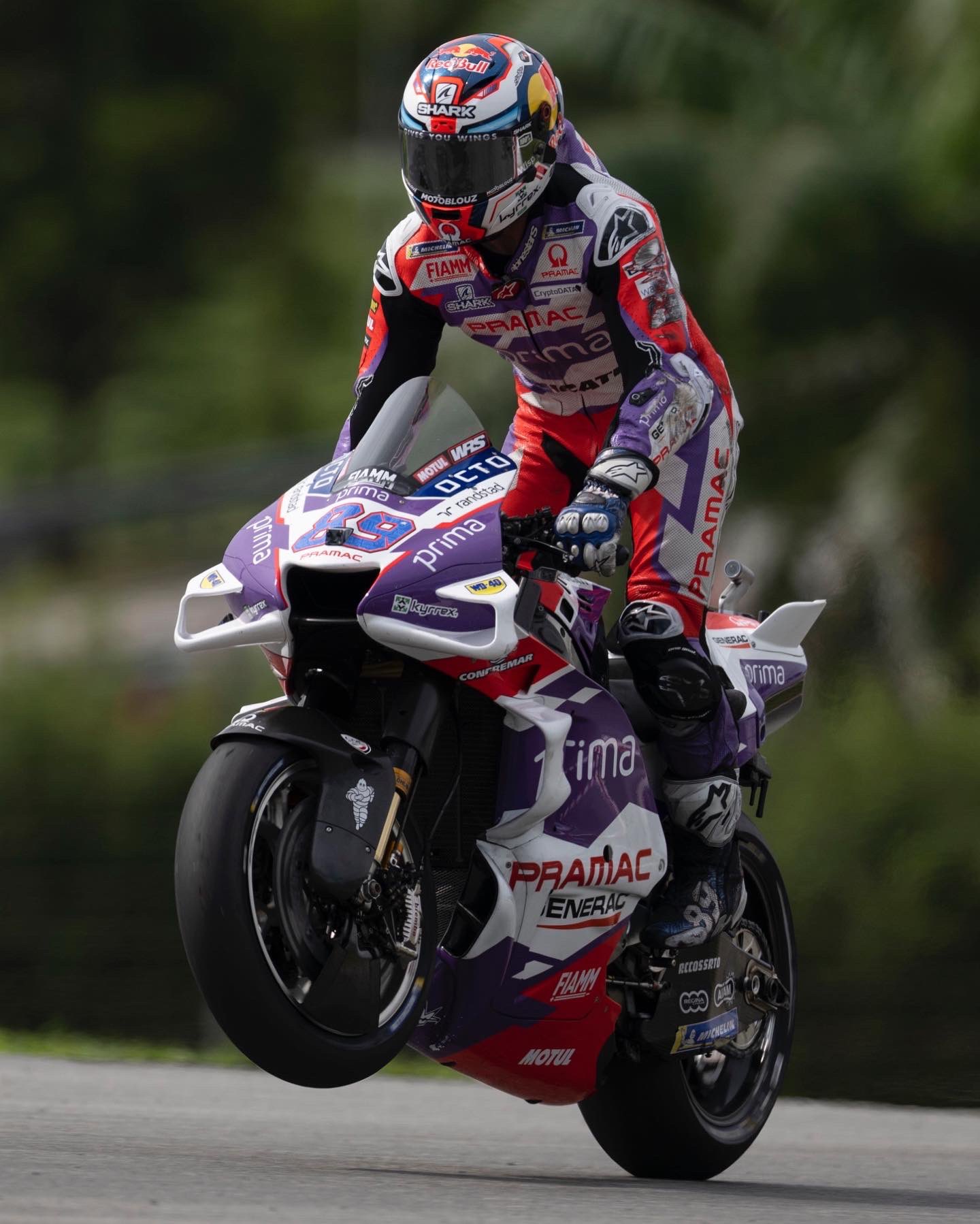 Jorge Martín celebra su pole position en el Gran Premio de Malasia Jorge Martín celebra su pole position en el Gran Premio de Malasia
