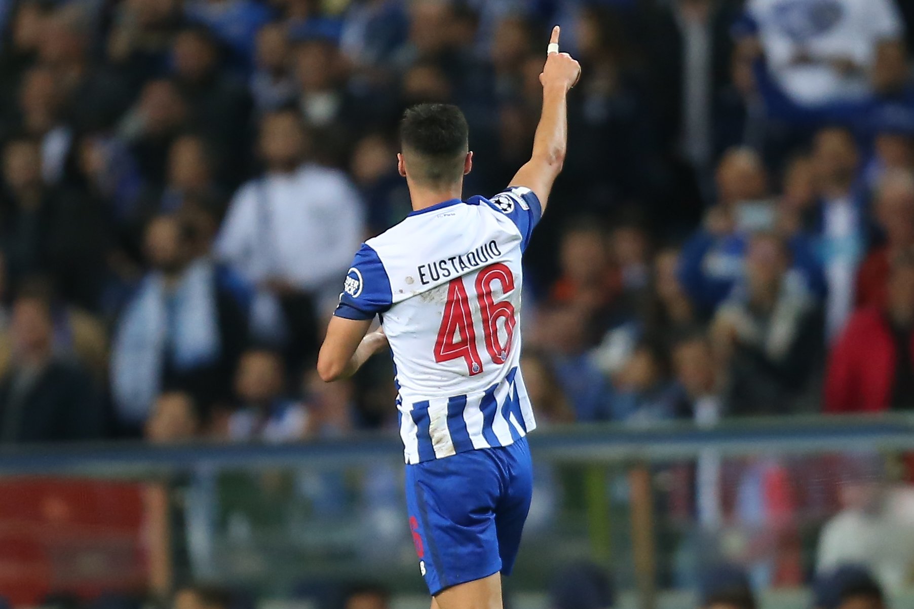 Eustaquio tras el 2-0 ante el Atlético de Madrid. El Atleti se despide de Europa