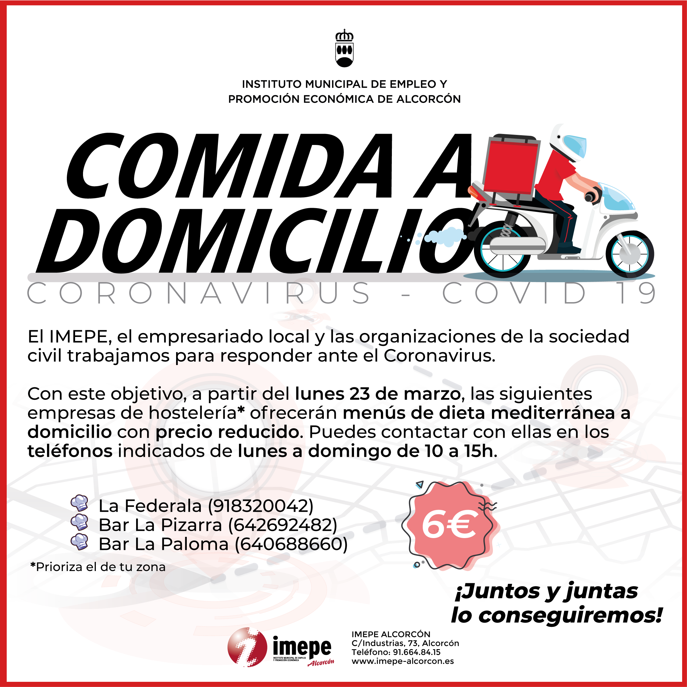 6€ FB COMIDA DOMICILIO - CORONAVIRUS 