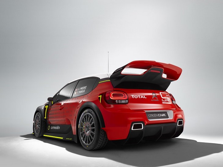 Carrocería ensanchada del Citroën C3 WRC.