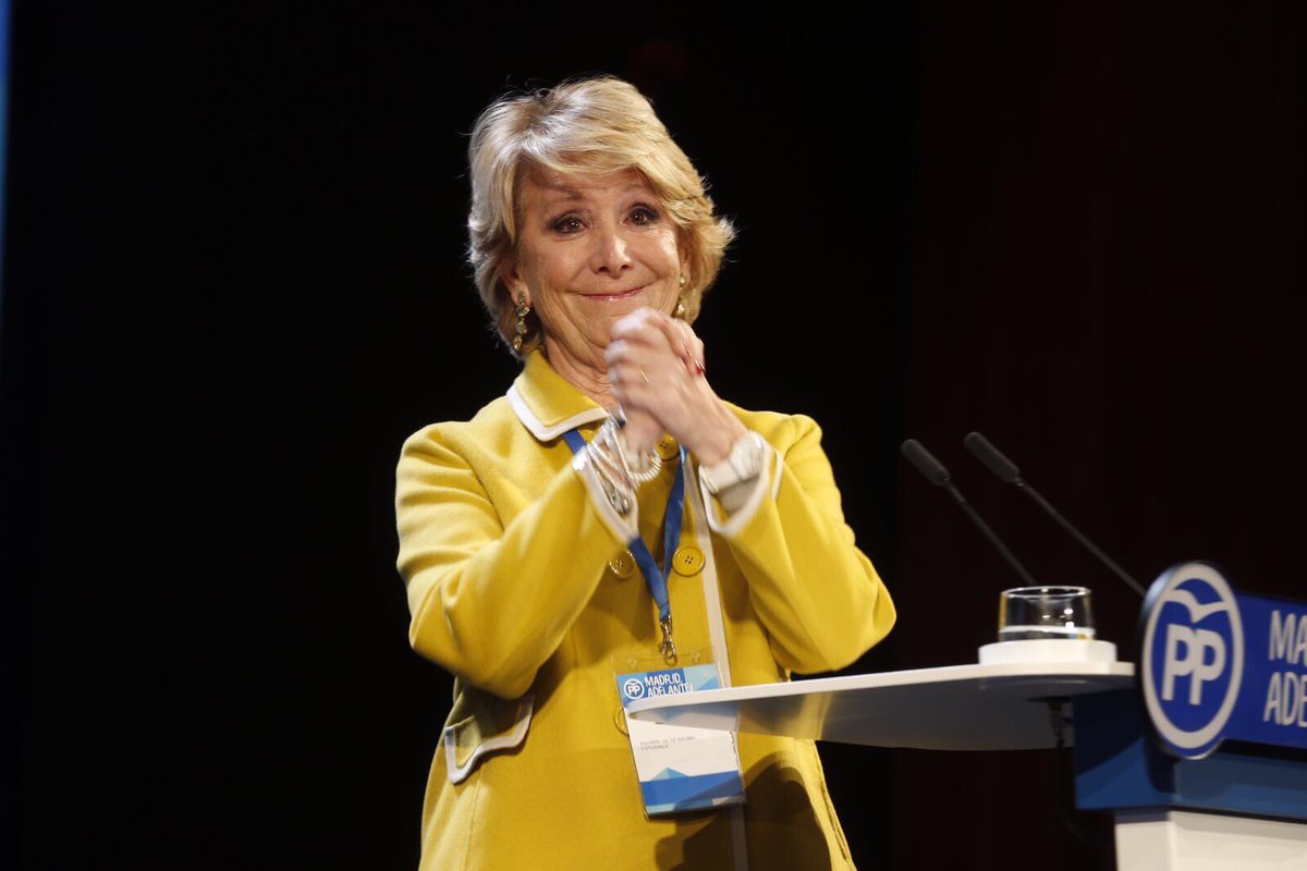 esperanza aguirre da gracias