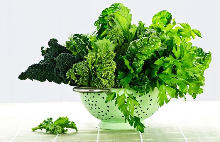 verduras-hoja-verde-en-colador