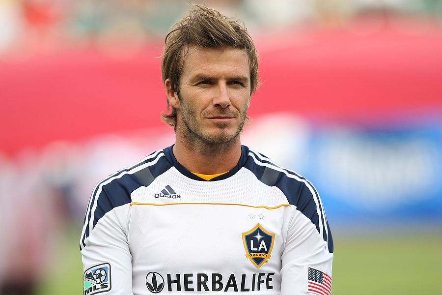 CARSON, CA. - OCT 3: Los Angeles Galaxy M David Beckham #23 before the Chivas USA vs Los Angeles Galaxy game on Oct 3 2010 at the Home Depot Center in Carson, Ca..