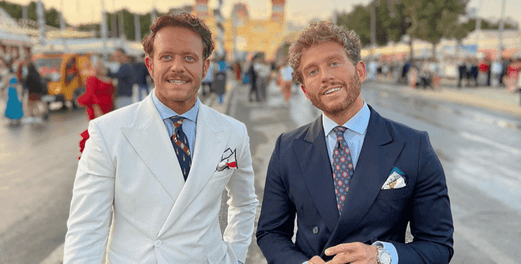 Gonzalo Montoya junto a su hermano en la Feria)