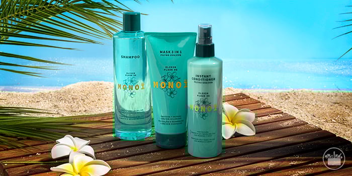 Productos de Baño de la Colección Elixir Monoï de Deliplus