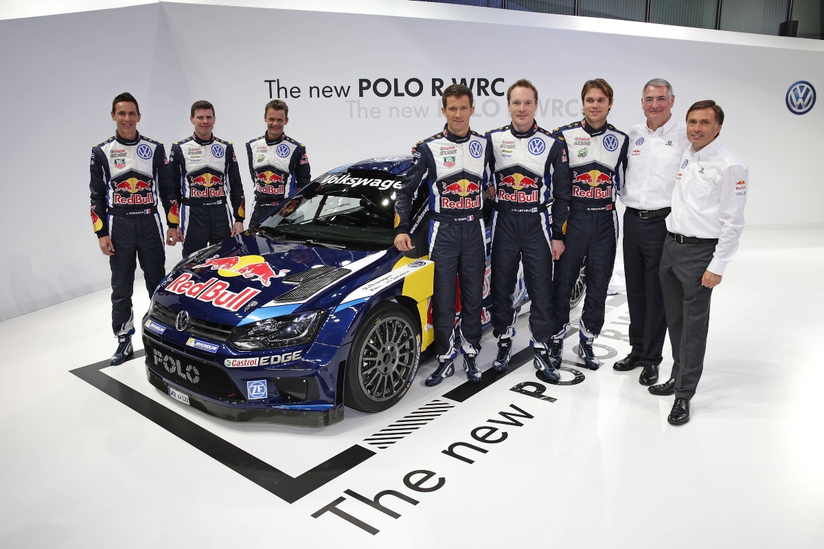 Jost Capito junto con el Dream Team de VW en el WRC (Fuente: Red Bull Content Pool)