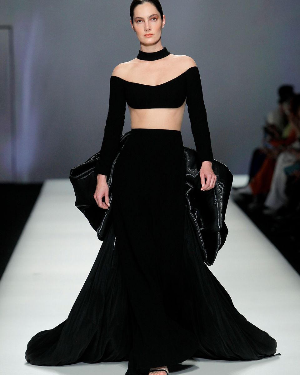 vestido de novia todo negro 