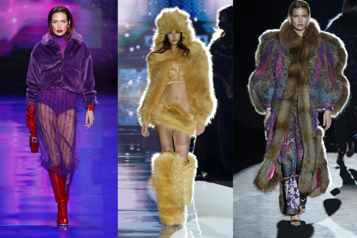 abrigo peludo tendencia otoño invierno 2023