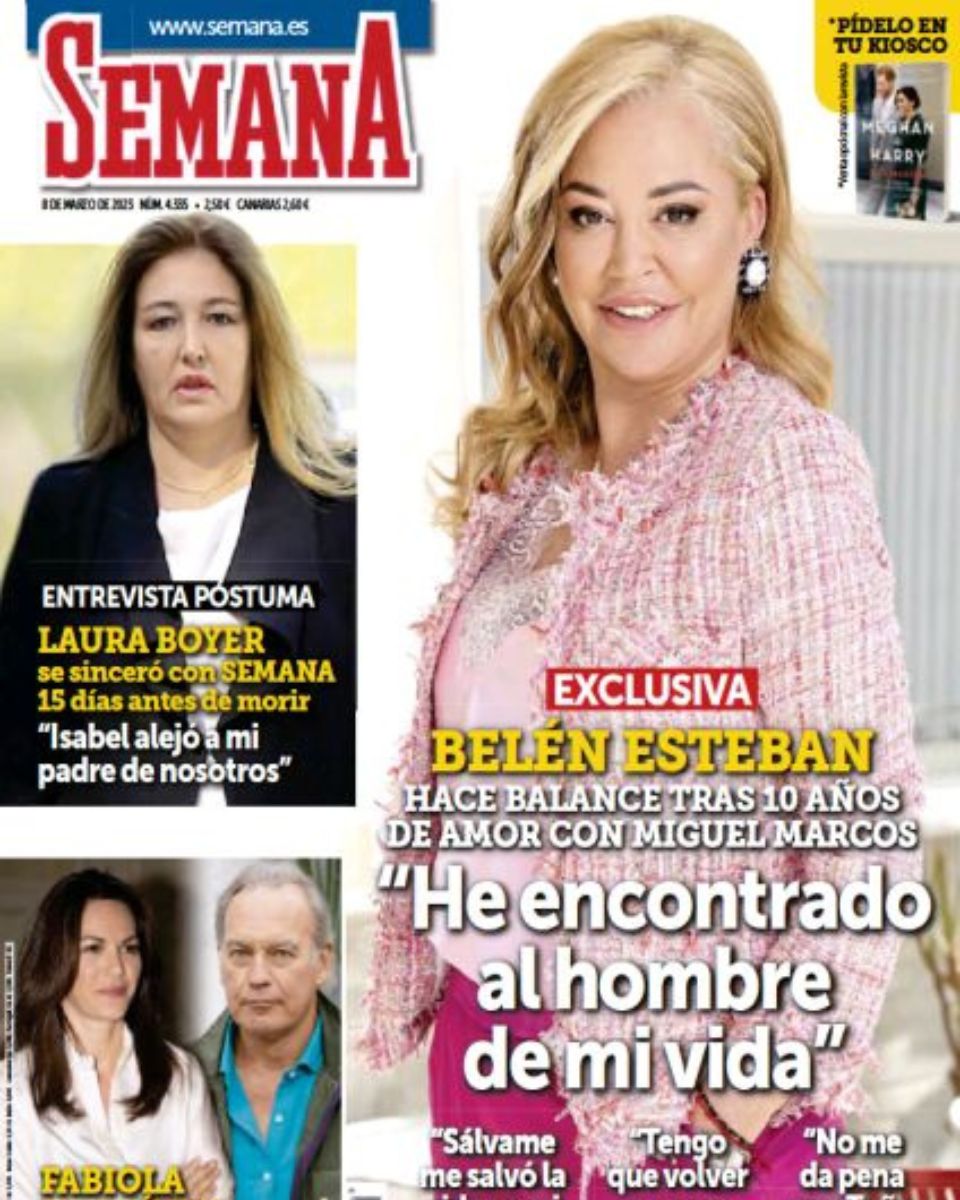 Portada revista Semana entrevista Laura Boyer