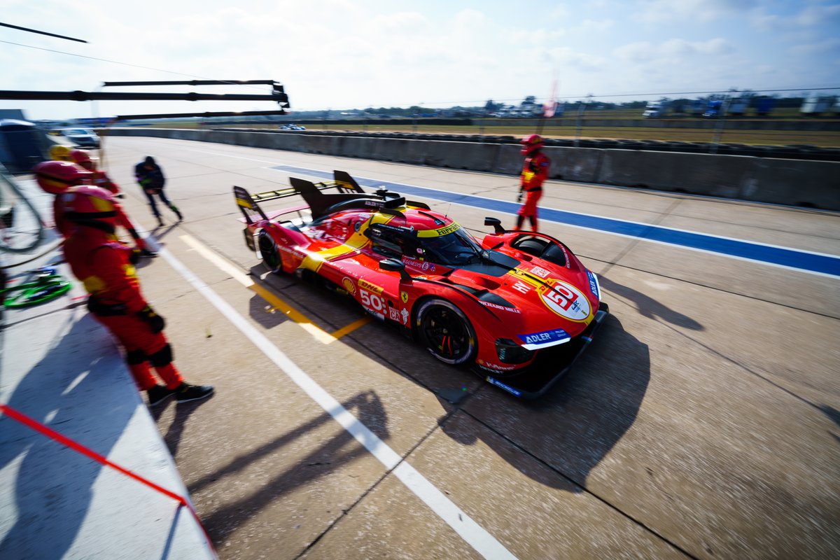 WEC Sebring Ferrari test 2023