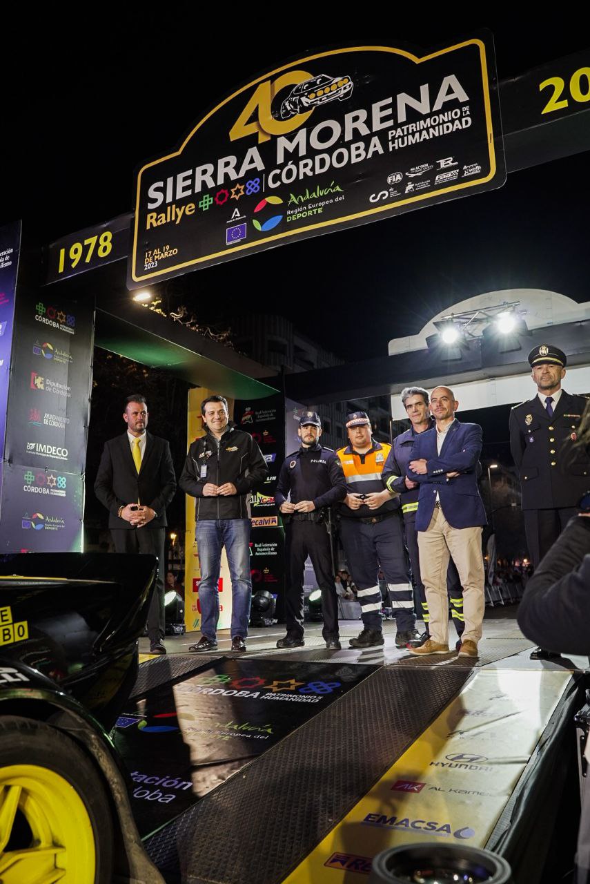 Rallye Sierra Morena 2023 podio Bellido Córdoba 1