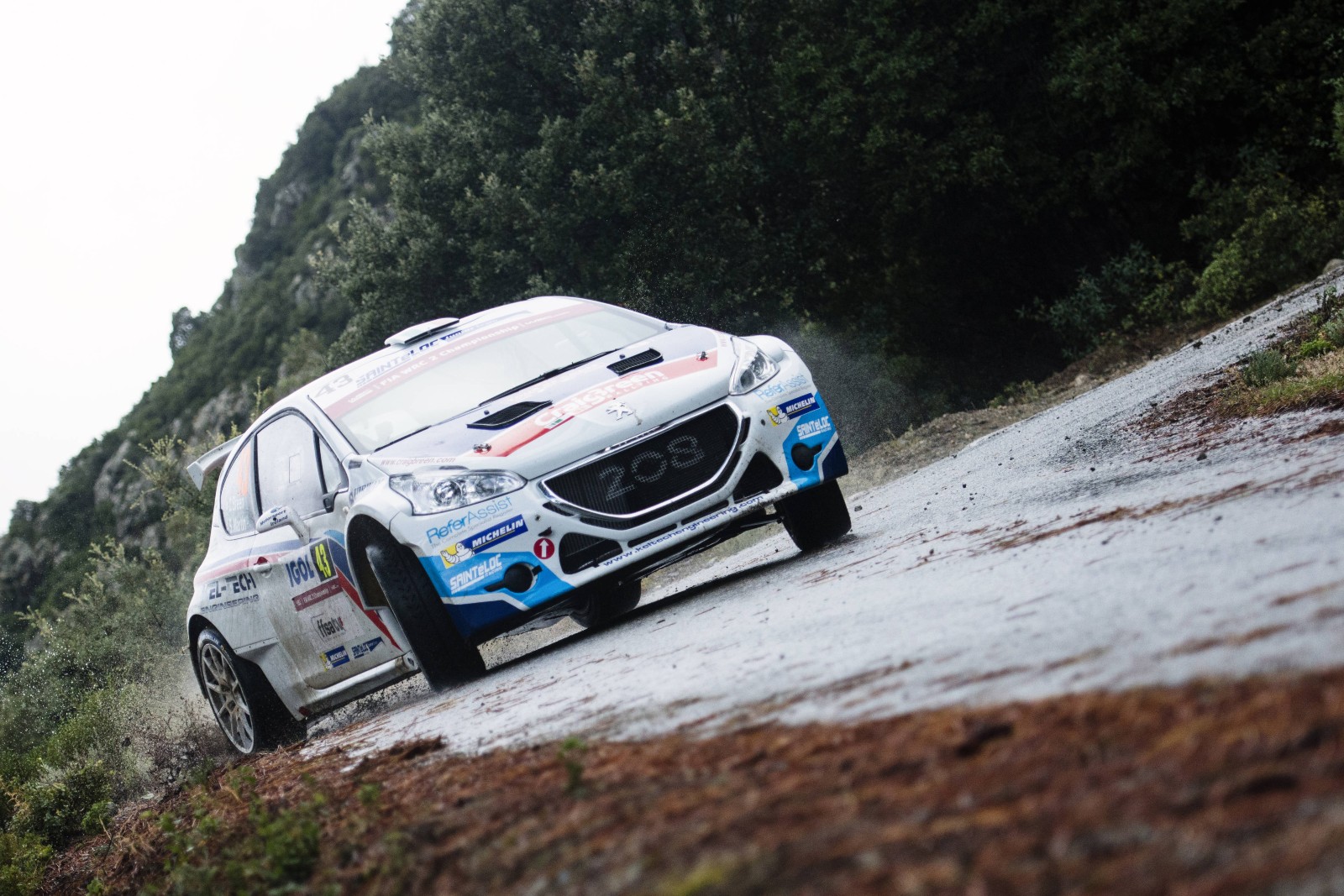 Craig Breen Tour de Córcega 2015 Peugeot 208 T16 R5 WRC ERC