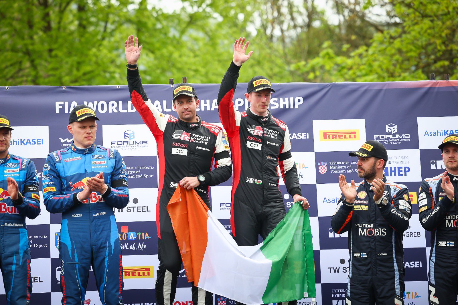 Rallye de Croacia 2023 Evans Toyota 1