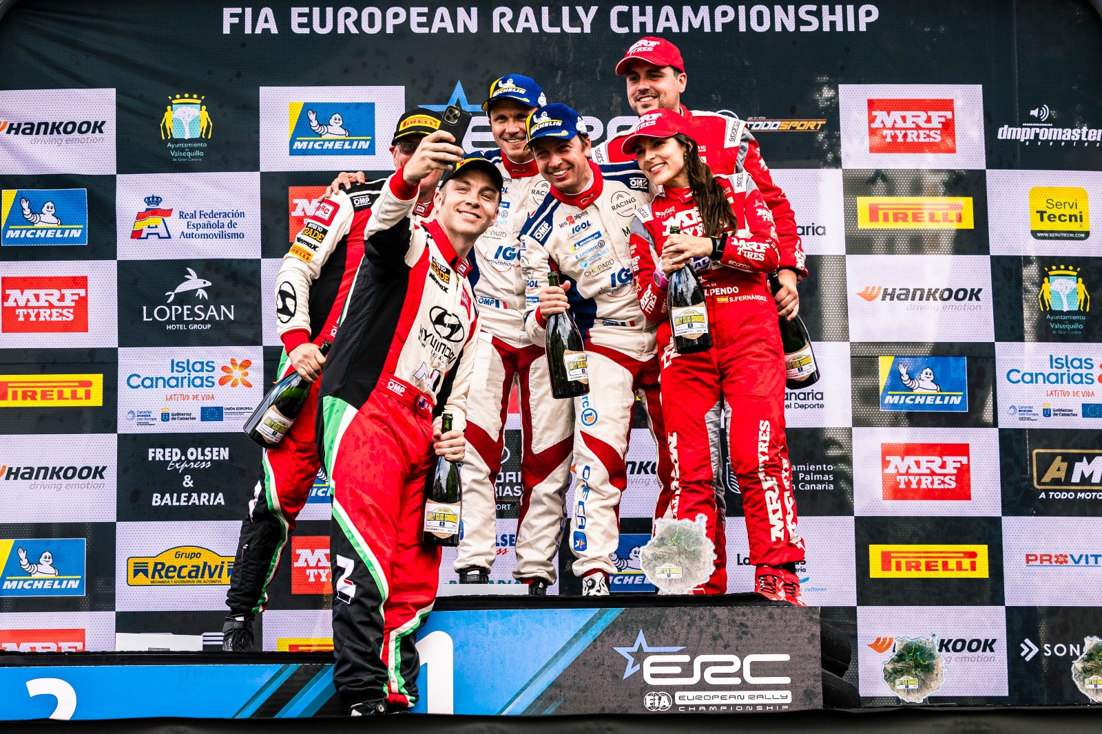 podio Rallye Islas Canarias 2023