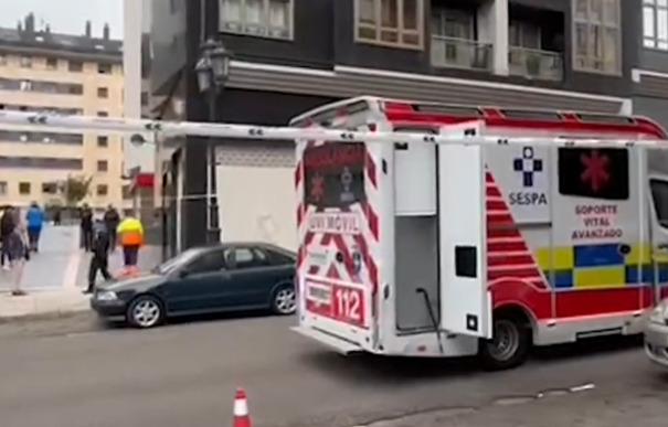 Lugar de la tragedia en Oviedo