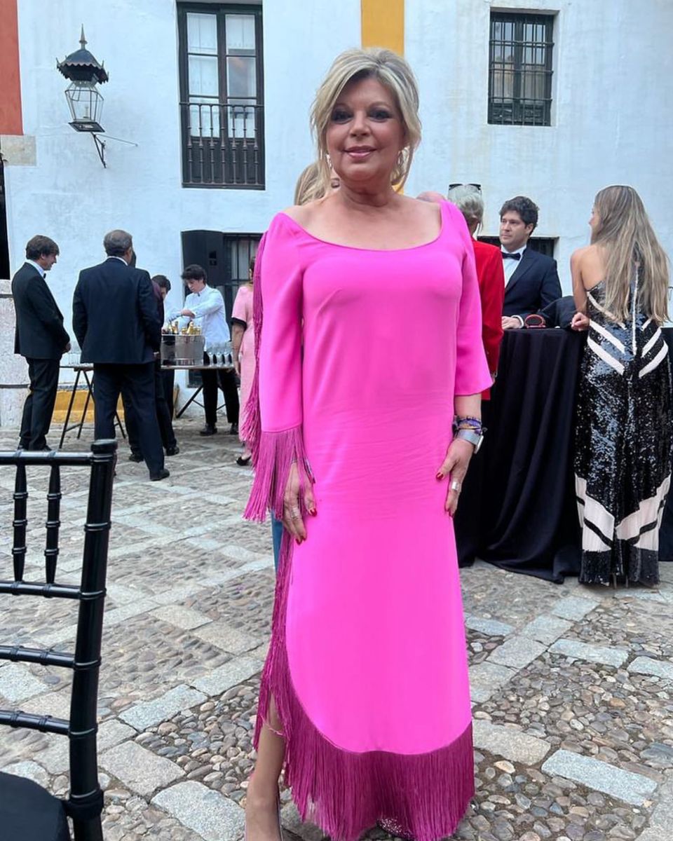 Look Terelu Campos boda Raúl Prieto
