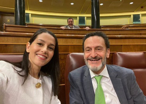 Inés Arrimadas y Edmundo Bal en el congreso