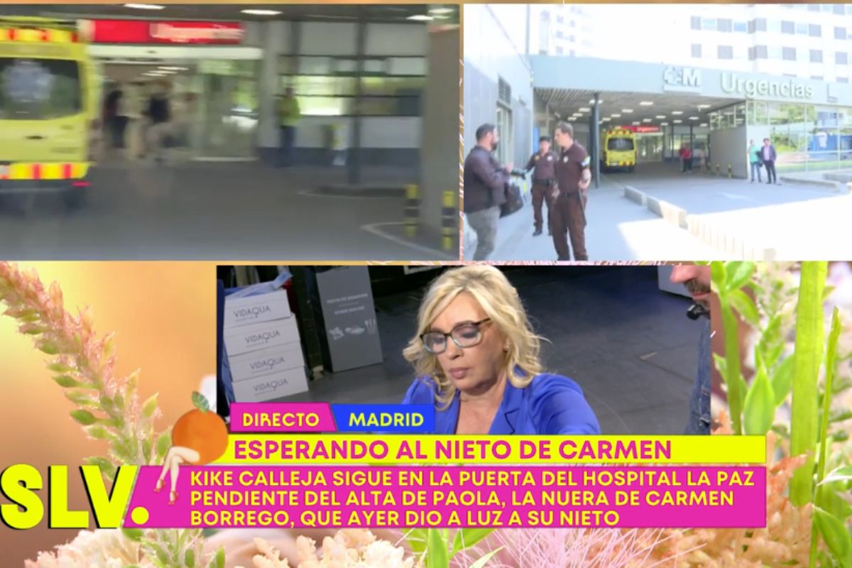 Sálvame no graba la salida del hijo de Carmen Borrego