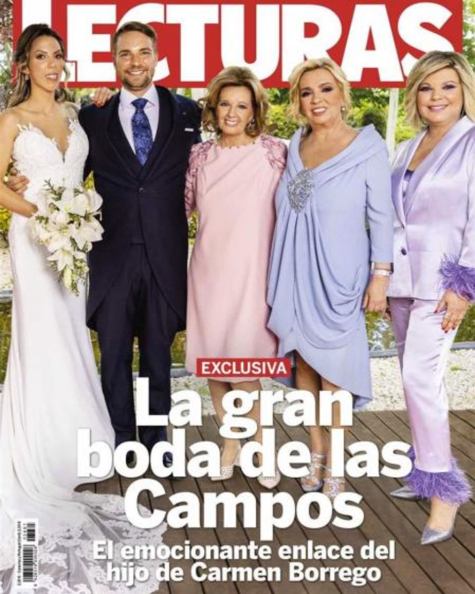 Venta exclusiva boda hijo de Carmen Borrego