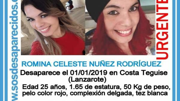 Cartel de la desaparición de Romina