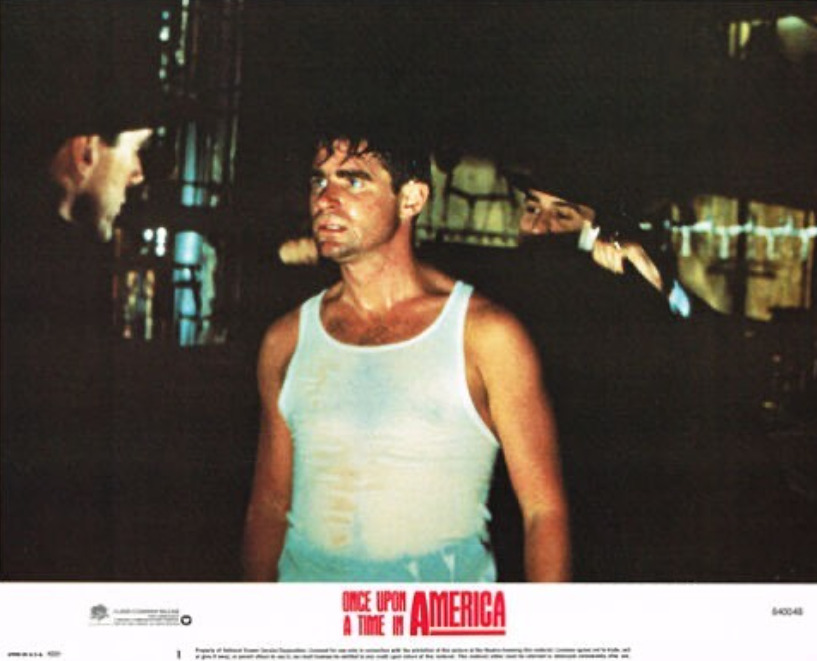 Fotograma de "Érase una vez en América" donde el actor aparece junto a DeNiro