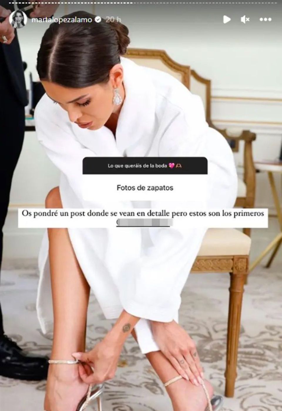 Zapatos nupciales de Marta López Álamo