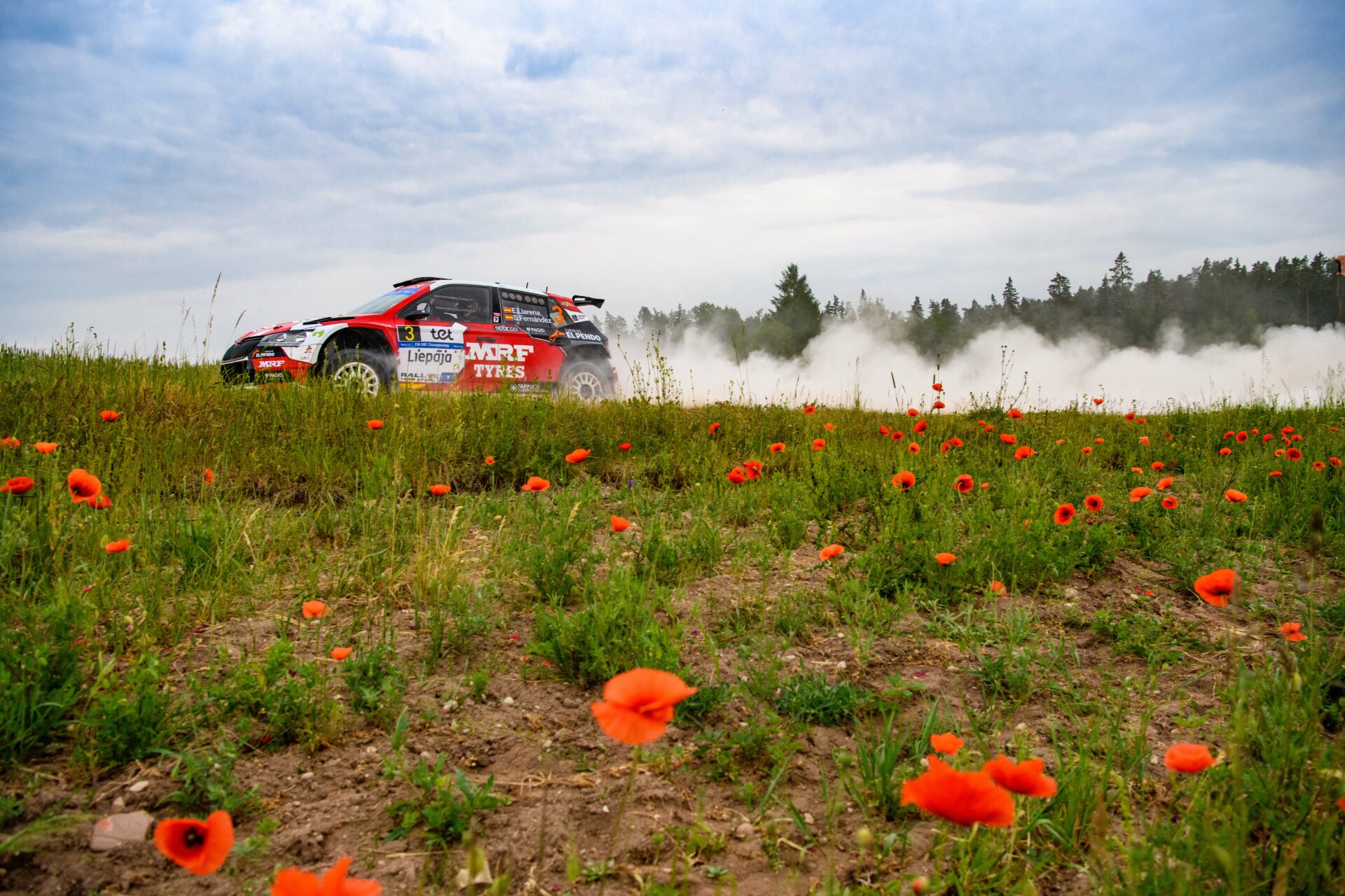 ERC Rallye de Liepaja 2023 Llarena Skoda MRF