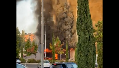 Imagen de la explosión por lo que son nueve los investigados