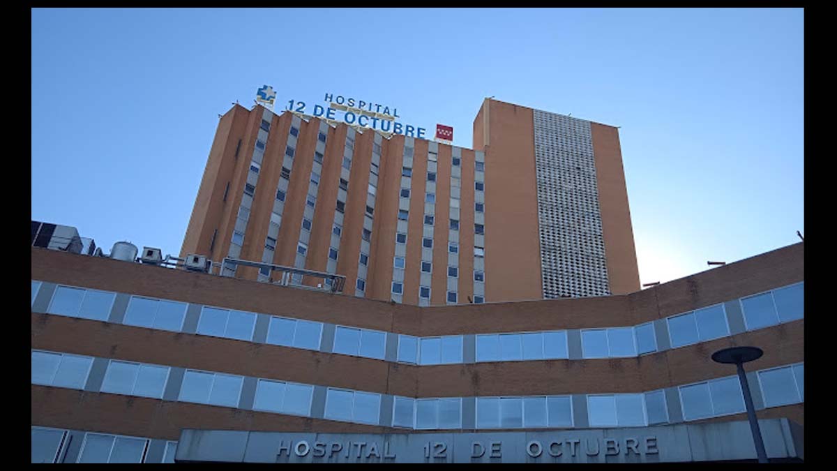 Hospital 12 de Octubre donde ingresaron a la mujer apuñalada en Móstoles
