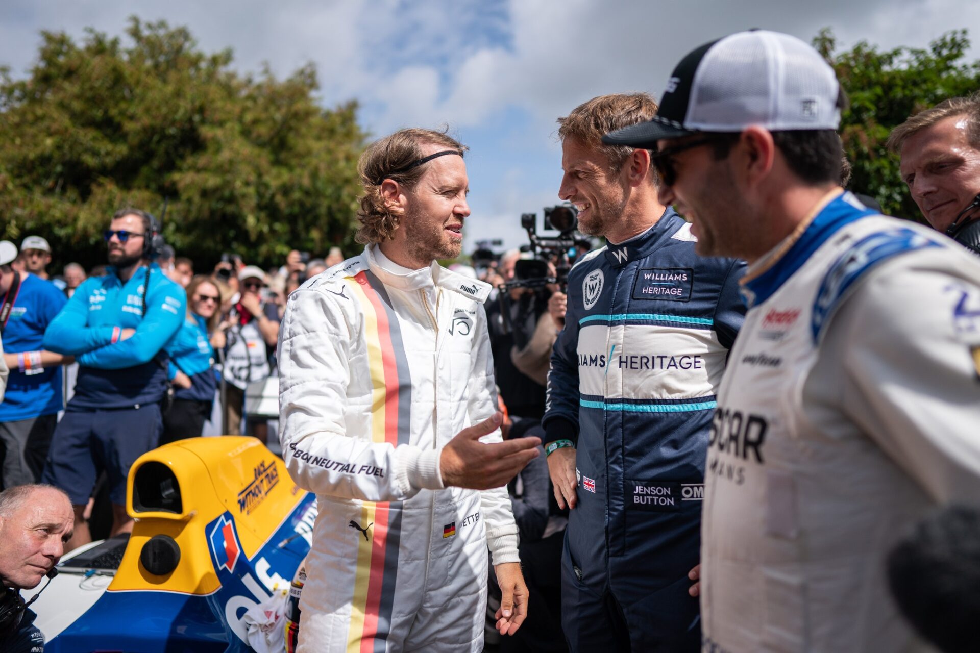Goodwood 2023 Vettel Button