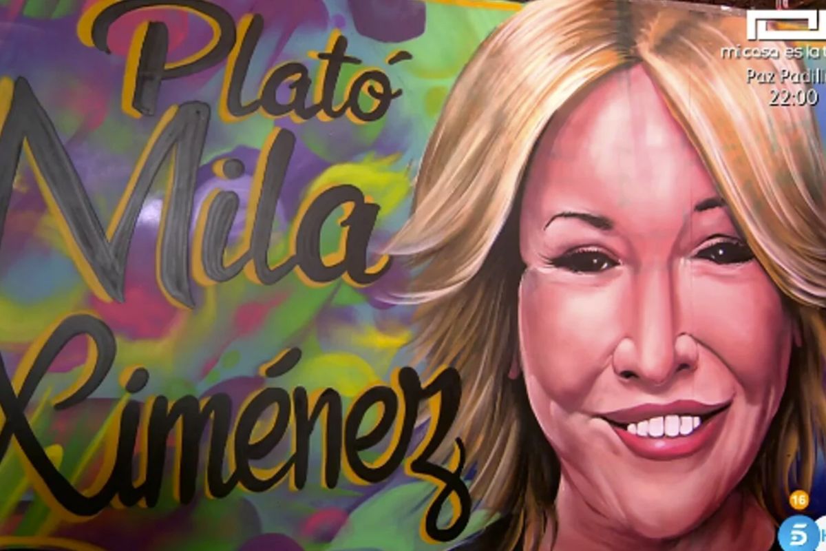 Graffiti Mila Ximénez plató Sálvame