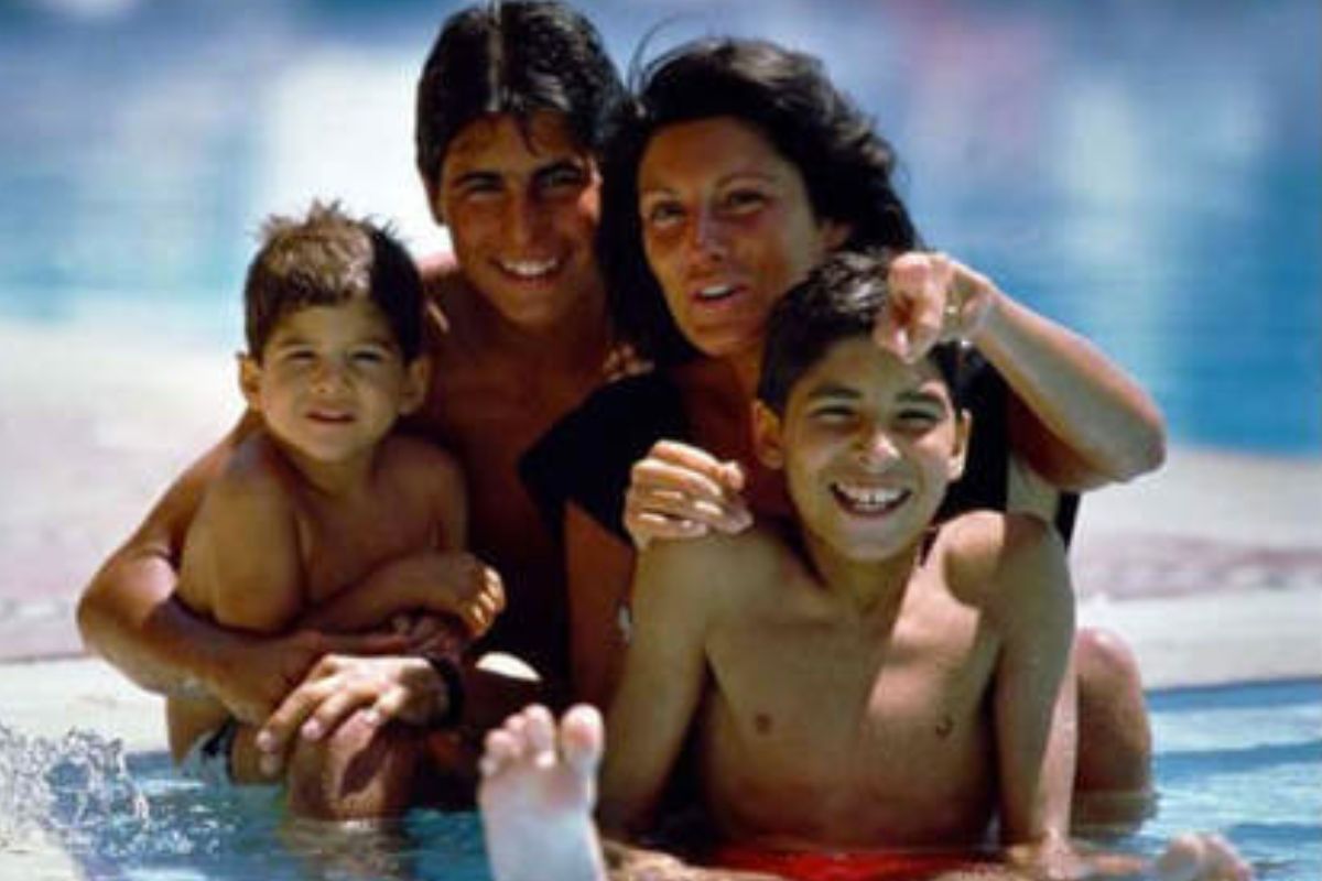 Carmina Ordóñez con sus tres hijos