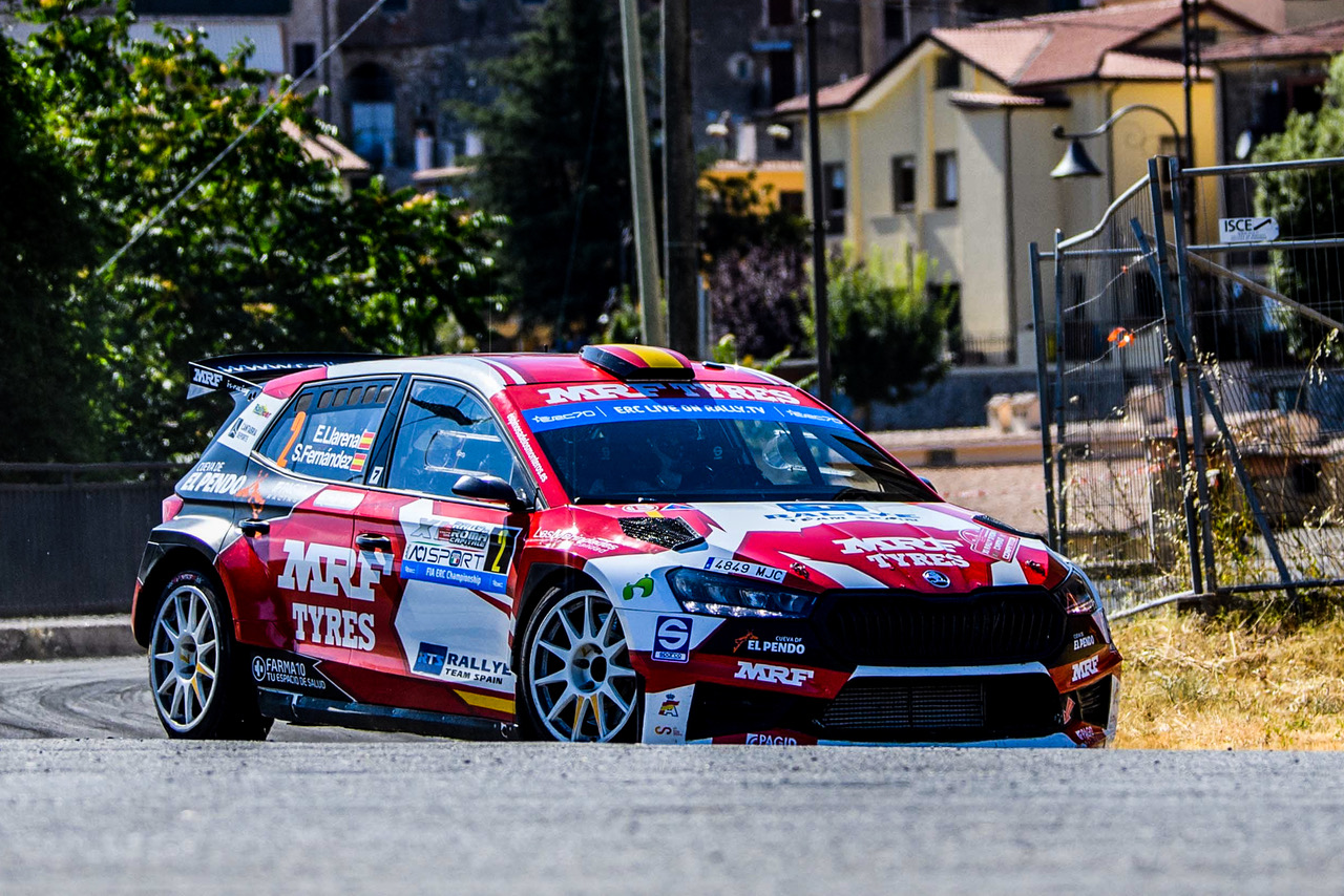 Efrén Llarena Skoda ERC Rally Roma 2023
