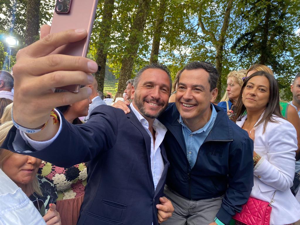 Juanma Moreno PP Partido Popular Feijoo Alberto Núñez-Feijóo Andalucía Galicia Pontevedra