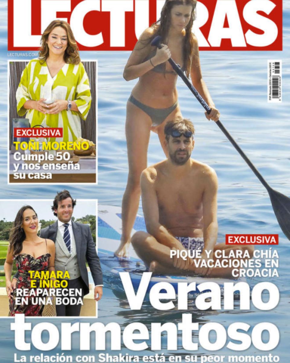 Portada revista Lecturas Clara Chía y Piqué