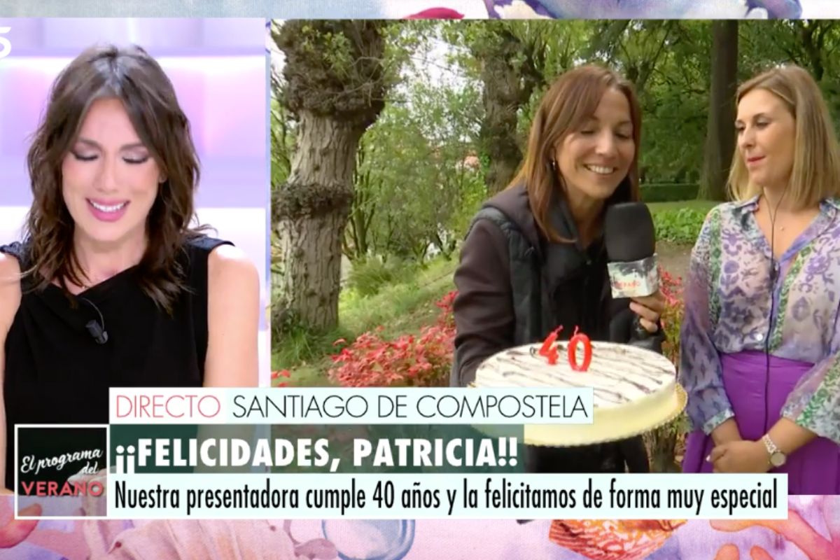 Patricia Pardo felicitada por su 40 cumpleaños
