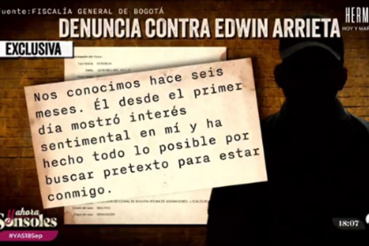 Denuncia acoso contra Edwin Arrieta 