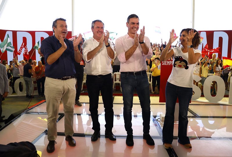 Pedro Sánchez Juan Espadas PSOE Andalucía María Jesús Montero Javier Fernández