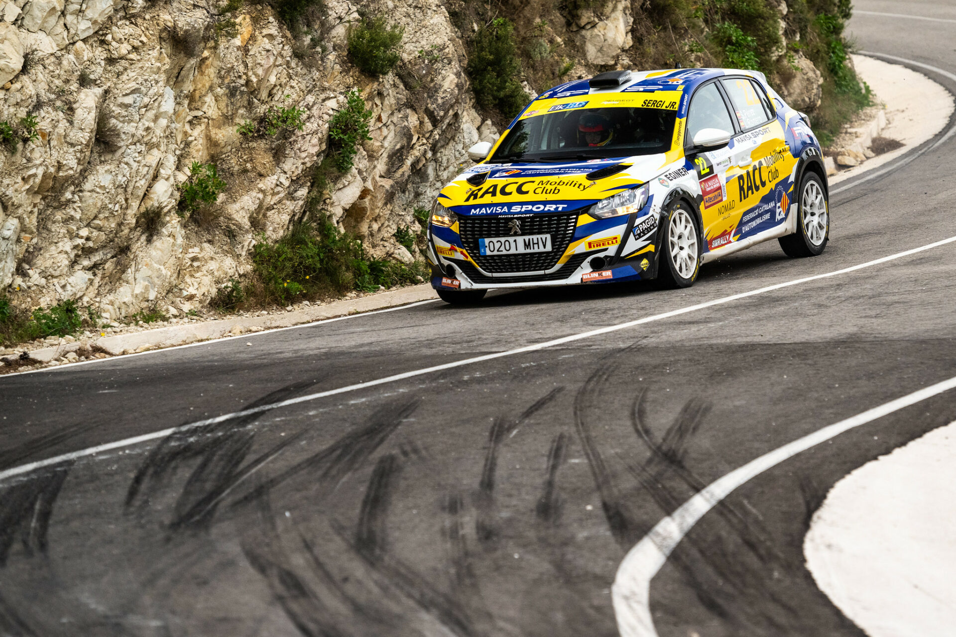 Sergi Pérez Peugeot Beca RTS rally La Nucía S-CER