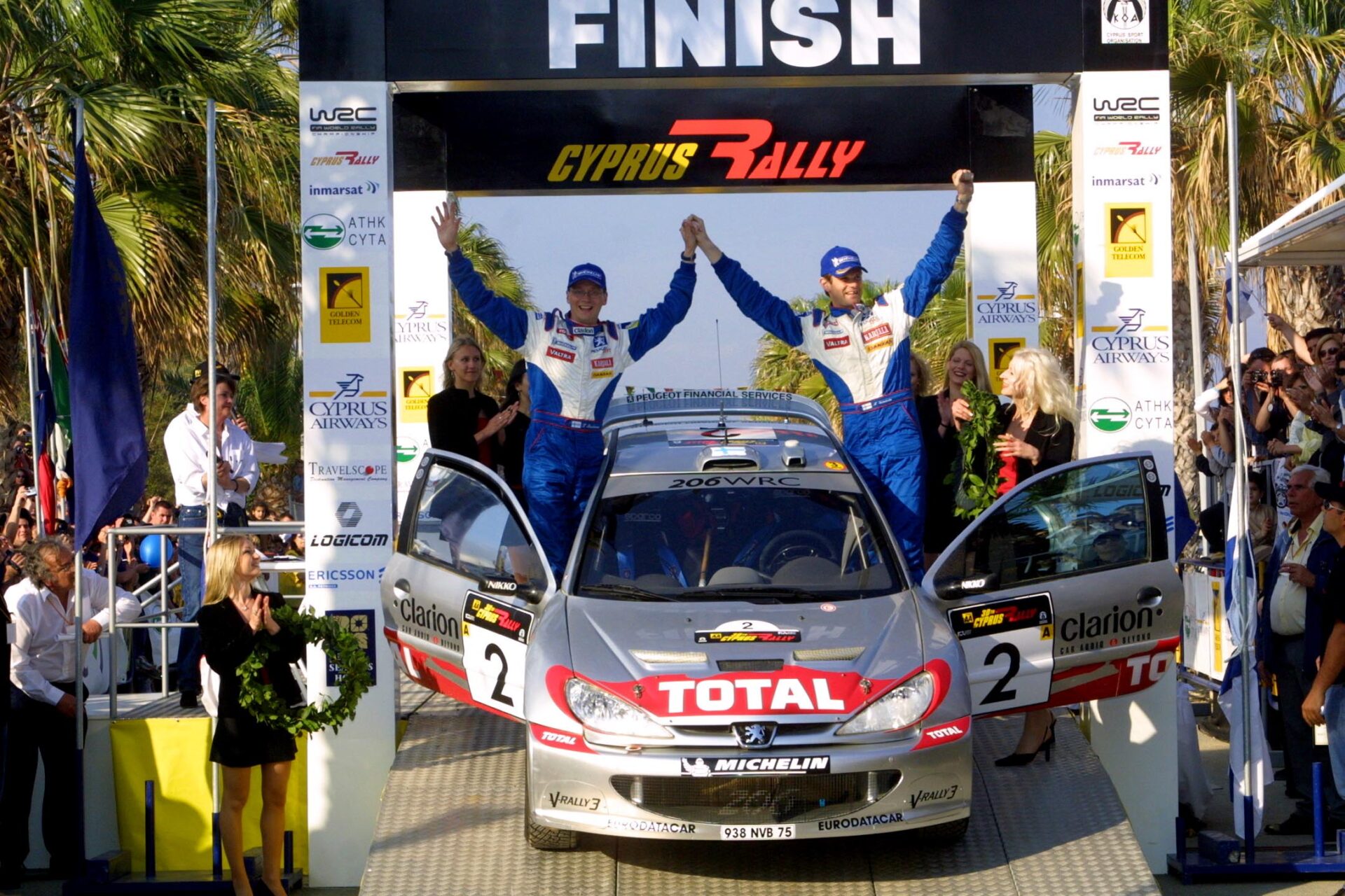 Peugeot 206 WRC Rally Chipre Grönholm