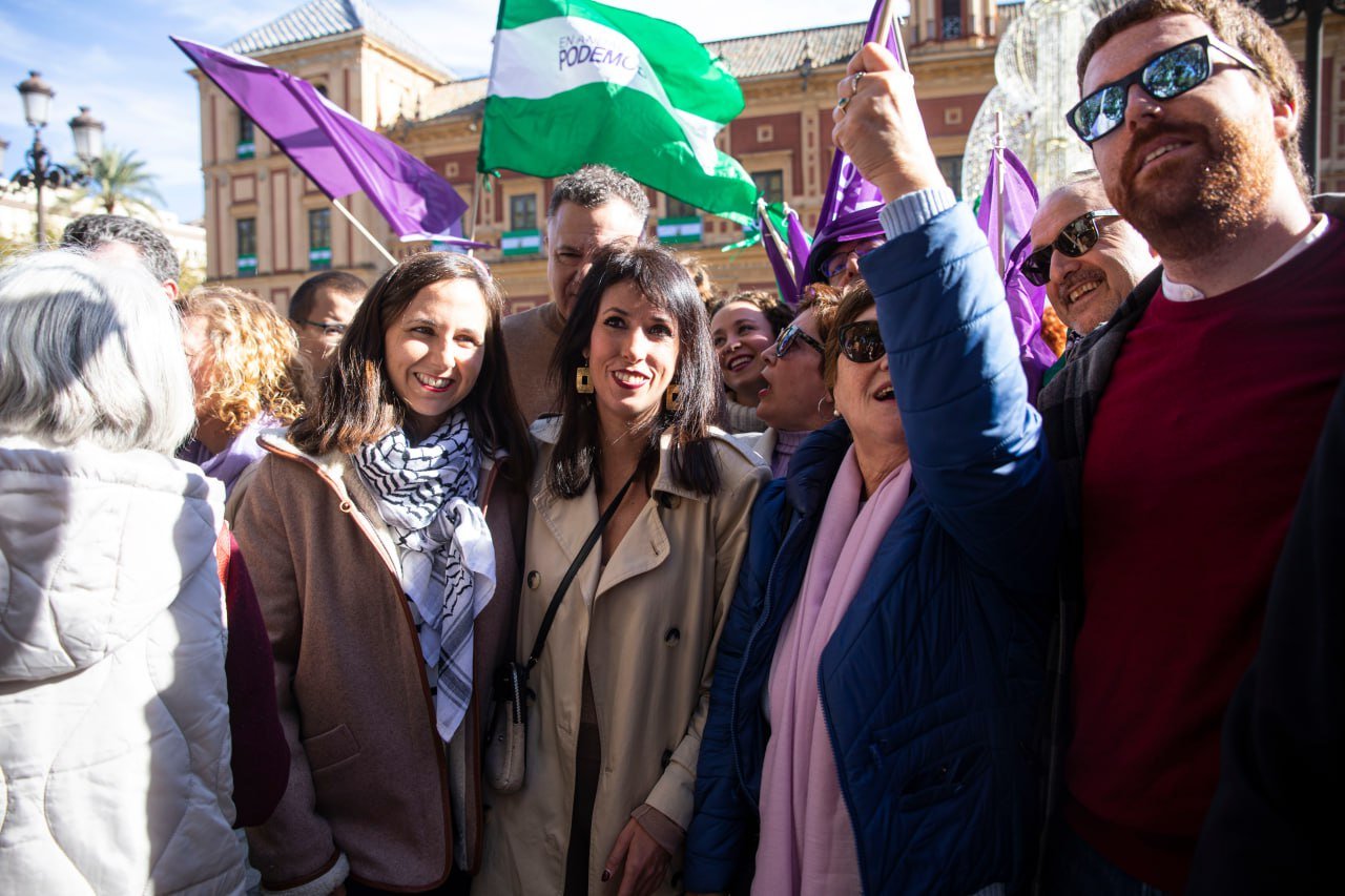 Ione Belarra Martina Velarde Podemos Andalucía Sevilla 4 diciembre