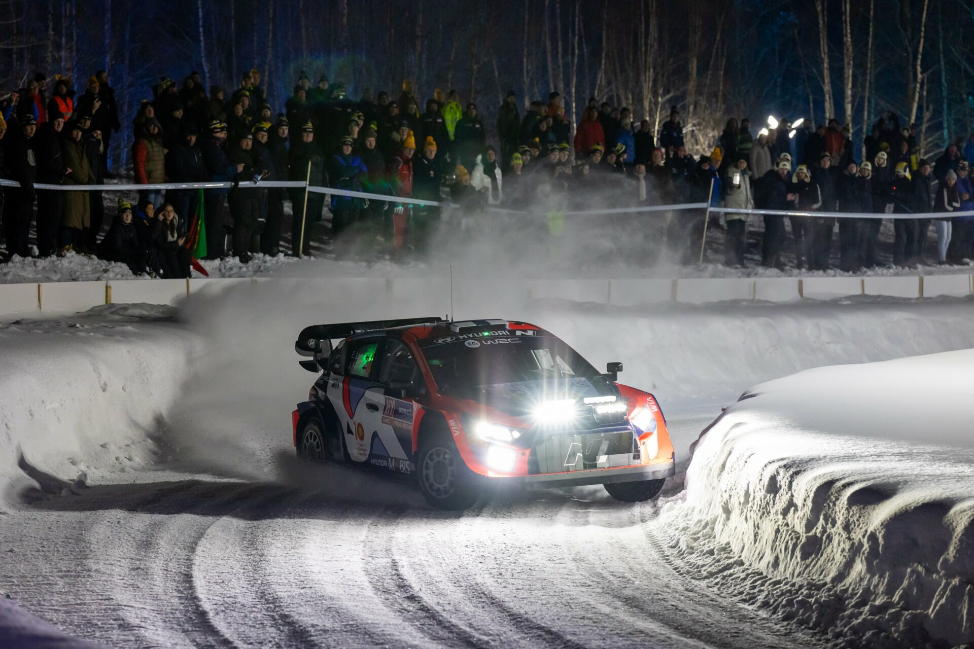 Rally Suecia Hyundai Lappi deportes motor nieve