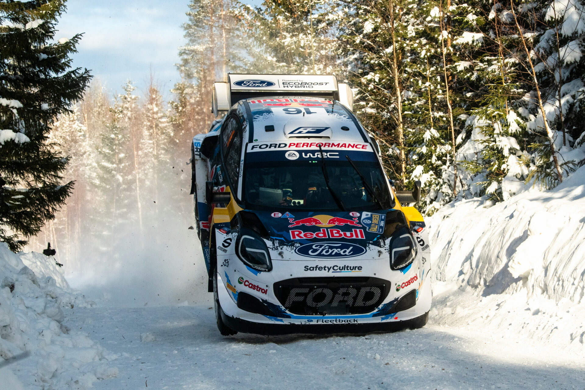 Rally Suecia Ford Fourmaux deportes motor nieve