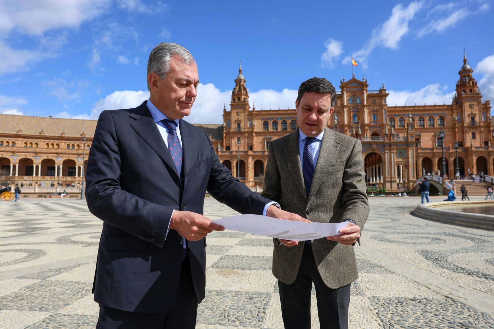 José Luis Sanz PP Andalucía Plaza de España Sevilla