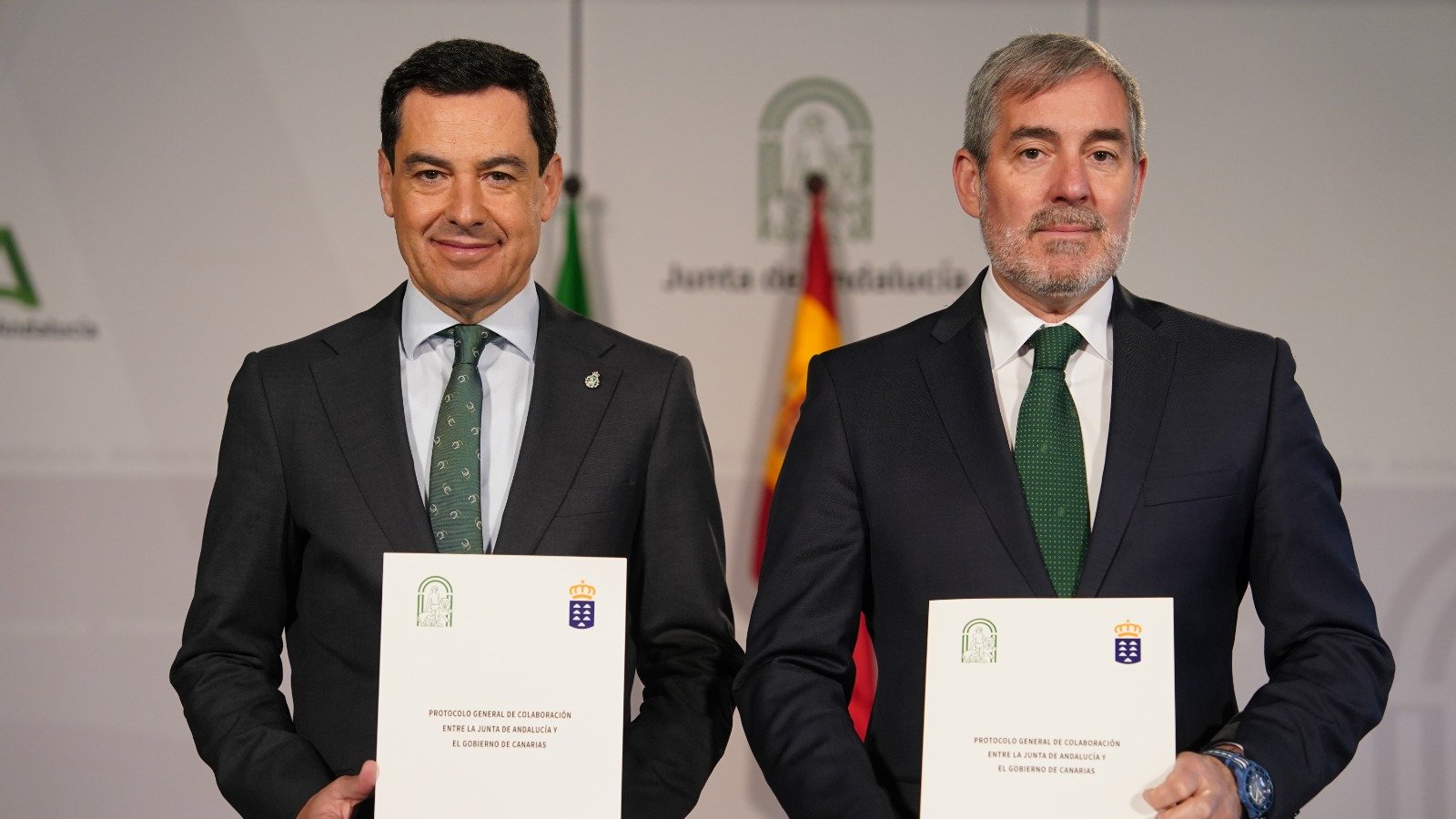 Juanma Moreno Fernando Clavijo Andalucía Canarias protocolo
